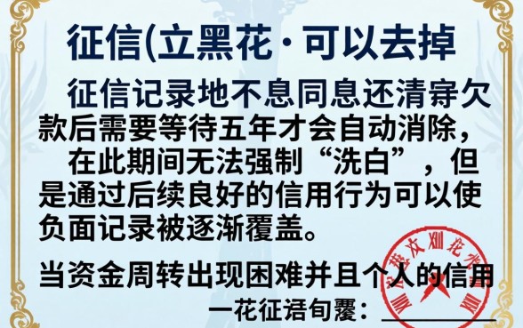 如果征信黑花了能解除吗，整合五个小额贷款不查征信的软件