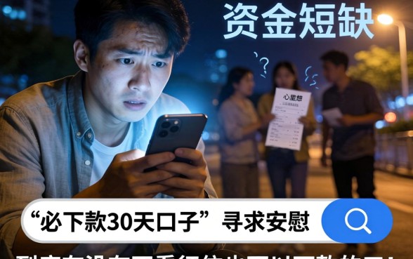 必下款30天口子，诚意推荐5个闪电审批的口子