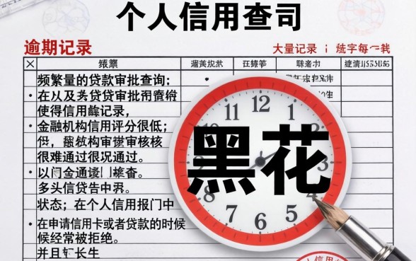 征信黑花了怎么看得出来啊,整理五个征信不好负债高的口子