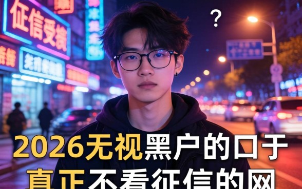 2026无视黑户的口子，陈列5个真正无视风控黑白的网贷口子