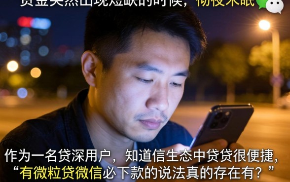 有微粒贷微信必下款的口子，诚意推荐五个公积金快速贷款软件