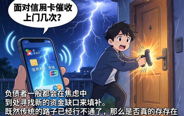 信用卡会上门多少次催收呢，遴选五个无视黑花能下款一万元口子