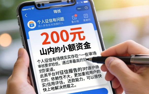 200元的黑花口子,罗列五个不看征信的借钱平台