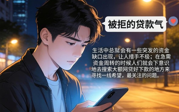 大额网贷好下款的口子,条列5个不看征信的借钱软件