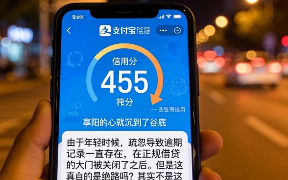 支付宝455分能下款的口子，规整5个逾期太多仍可下款的口子