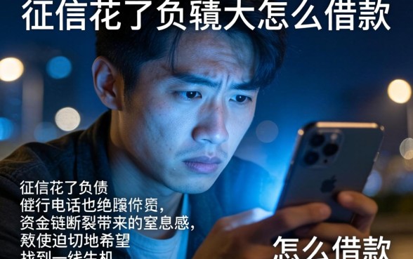 征信花了负债大怎么借款，整合5个无视征信黑白100%秒下网贷平台