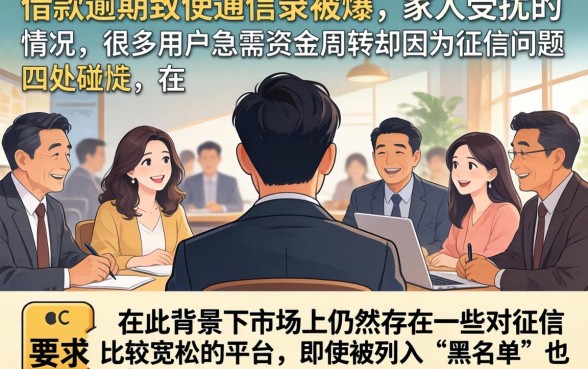 借款逾期一直给家里打电联，汇总5个黑户成功获取大额贷款的软件