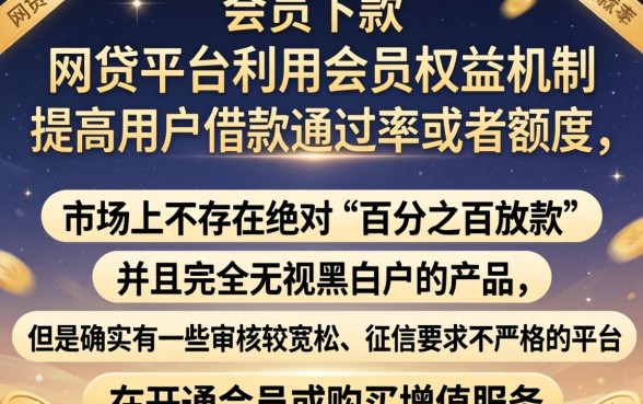 买会员下款的口子额度高嗯，汇总五个百分百下款无视黑白户网贷口子