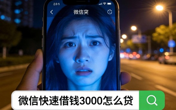 微信快速借钱3000怎么贷，陈列五个无视一切是人就下款平台