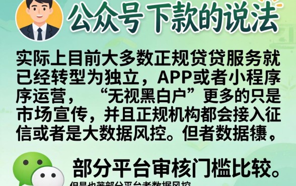 微信公众号能下款的口子，整理5个无视黑白户秒下款口子app