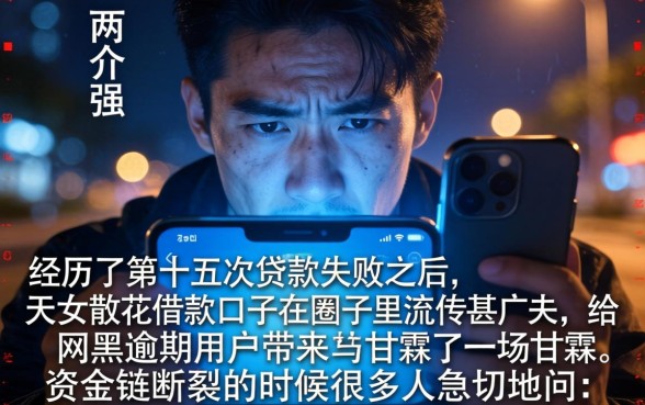 天女散花借款口子，鼎力推荐五个网黑逾期下款平台