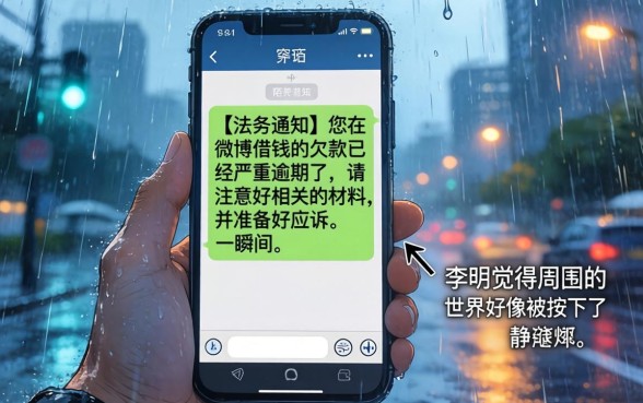 微博借钱逾期要起诉我，胪列五个黑户借款口子