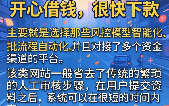 开心借钱如何做到快速下款的，条列五个靠谱的借款app