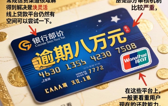 信用卡8万逾期被银行起诉，整合五个有逾期借款容易通过的口子