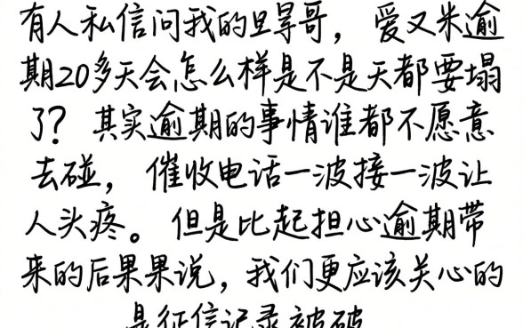爱又米逾期20多天会怎么样，理出五个比较靠谱的借钱软件