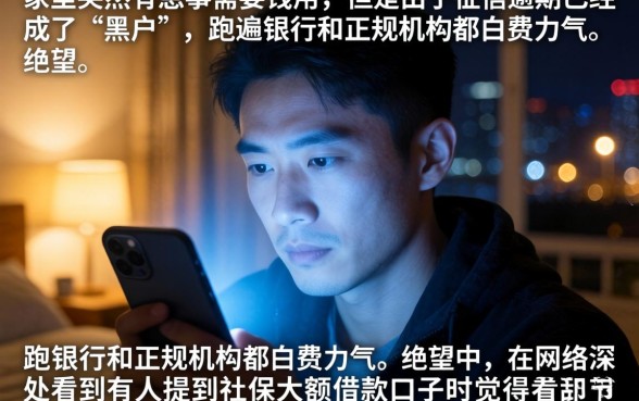 用社保大额借款口子，诚意推荐5个黑户无条件下款的软件