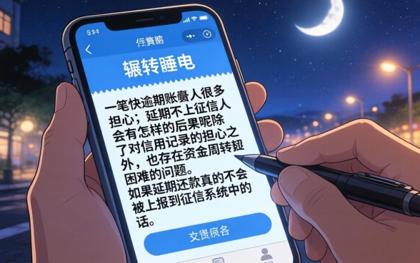 延期不上征信会怎么样,精选5个高能分期贷款平台新秀