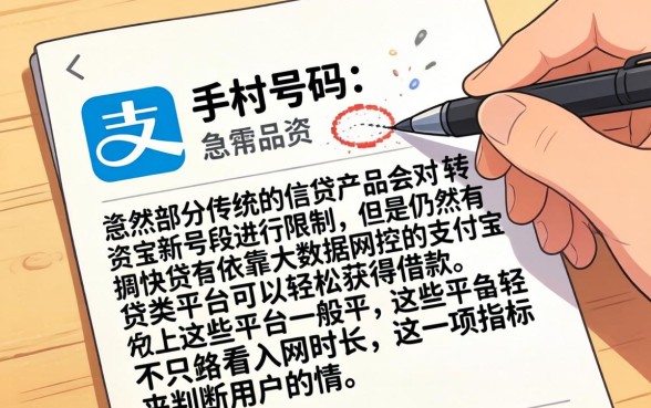 小贷 新手机号码，深入剖析5个支付宝快贷轻松借平台