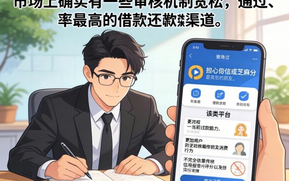 无视征信无视芝麻的贷款口子，归集5个周周到贷款相同系列的口子