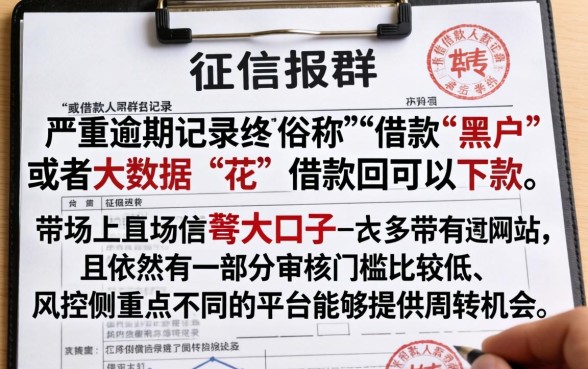 征信黑花名单借款口子靠谱，深入剖析5个网黑逾期下款app