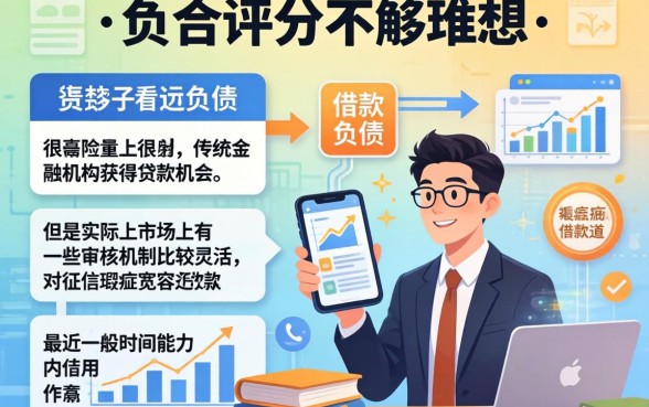 借款口子更新软件，细致阐述五个综合评分不足有负债都能下款口子