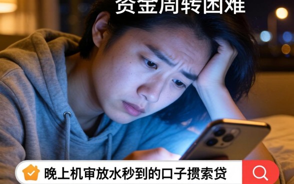 晚上机审放水秒到的口子，条列五个手机小额黑户快速贷款软件