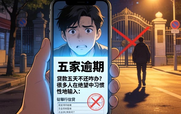 贷款五家逾期哪里能贷，梳理5个网贷平台门槛低一点的平台