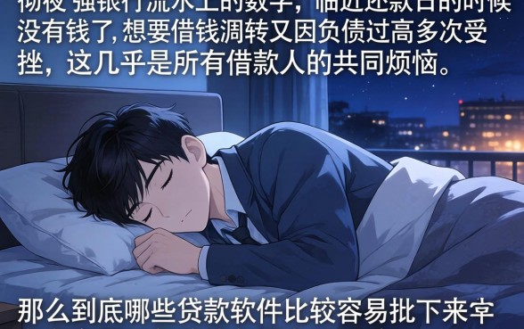 哪些贷款软件容易批过,鼎力推荐5个不看负债的网贷口子