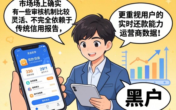 不查信用的贷款有哪些软件，详细阐述5个黑户能下款的软件