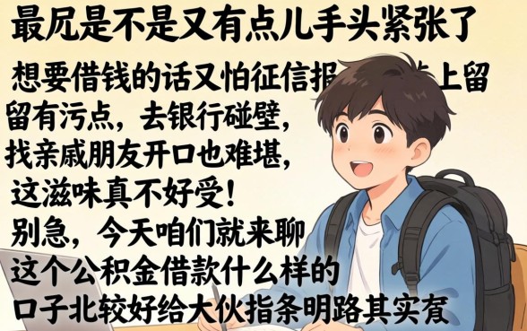 公积金借款什么口子好，罗列五个无视黑白百分百下款的借款口子