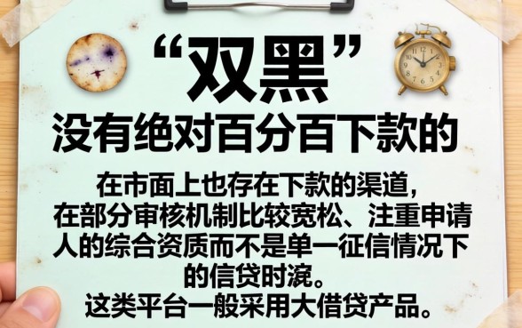 双黑下款1000的口子,归纳5个无视黑白户秒下款口子app