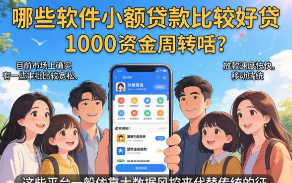 什么软件小额贷款好贷，诚意推荐五个1000至5000的小额贷款app