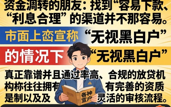 容易下款利息不高的口子，汇总5个无视黑白户秒过的网贷