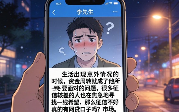 征信不好网贷口子吗，理出5个不看负债的网贷口子