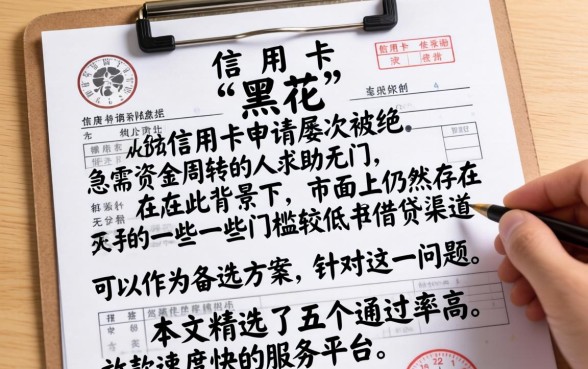 征信黑花了办不了卡怎么办,详尽说明五个急用钱无视一切必下款的口子