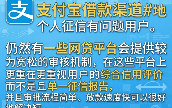 不用支付宝借款口子，梳理五个征信瑕疵也能借网贷轻松下款的口子