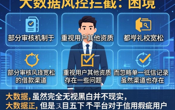 大数据被风控能下款的口子,详尽说明五个无视黑白无视征信申请就下款的口子