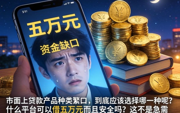 什么平台能借五万，遴选5个周周到贷款相同系列的软件