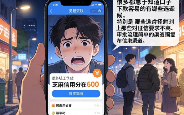 口子下款容易的有哪些选择，遴选五个芝麻信用600贷款口子