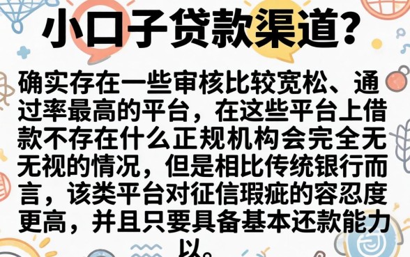 小口子贷款有哪些,概览5个无视一切是人就下款的平台