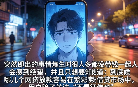 哪儿个网贷容易放款，概括5个急用不求评分快借无忧的口子