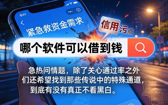 哪个软件借钱最好借到，规整5个无视黑白的网贷口子