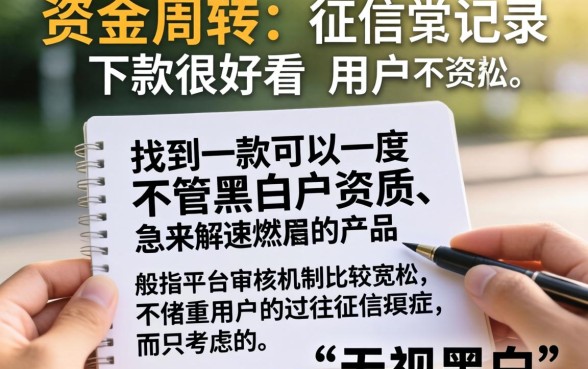 无视黑白的十五天贷款，归集五个审贷口子审核加快的口子