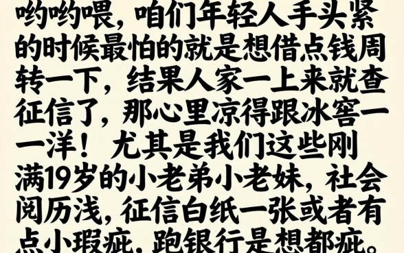 19岁可以申请的小额贷款，整理5个高炮双黑逾期必下款口子