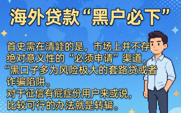 海外贷款口子借款教程，筛选5个网贷黑户必下款的口子