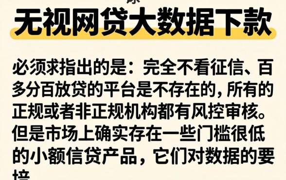 无视网贷大数据下款平台，整理5个黑户0门槛贷款软件