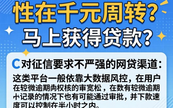 五千秒下的贷款口子,胪列五个真正无视逾期大数据的网贷软件