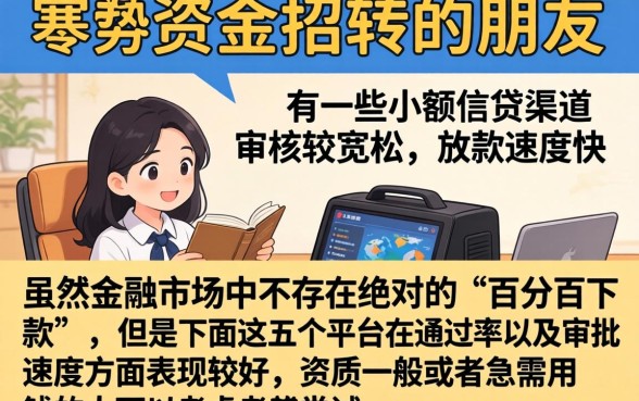 什么小贷款能快速通过审核，整理五个百分百下款无视黑白户网贷平台
