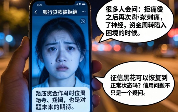 征信黑花了能恢复正常吗，条列五个无视征信好下款的借款app