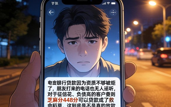 芝麻分448分能贷款，细致阐述五个无视双黑能下款的口子